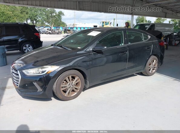 5NPD84LF5JH299099 2018 HYUNDAI ELANTRA Black Front left