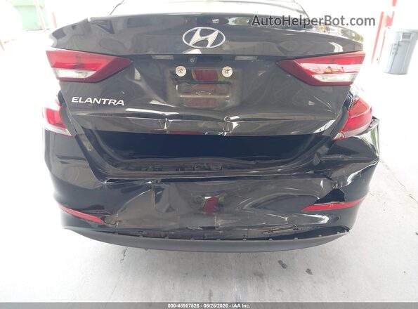 5NPD84LF5JH299099 2018 HYUNDAI ELANTRA Black Front view