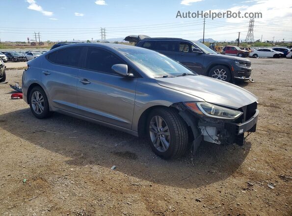 5NPD84LF5JH309520 2018 HYUNDAI ELANTRA Gray Przód prawy