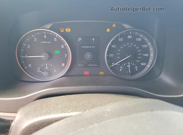 5NPD84LF5JH309520 2018 HYUNDAI ELANTRA Gray Widok zestawu wskaźników