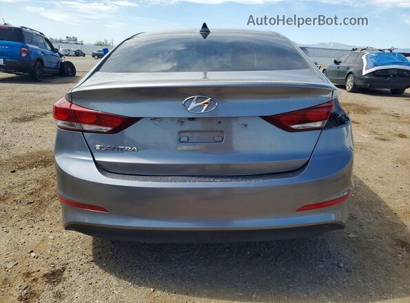 5NPD84LF5JH309520 2018 HYUNDAI ELANTRA Gray Widok z tyłu