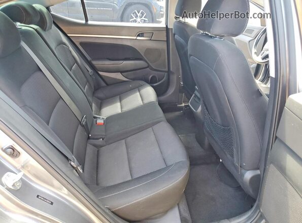 5NPD84LF5JH309520 2018 HYUNDAI ELANTRA Gray Widok tylnych siedzeń