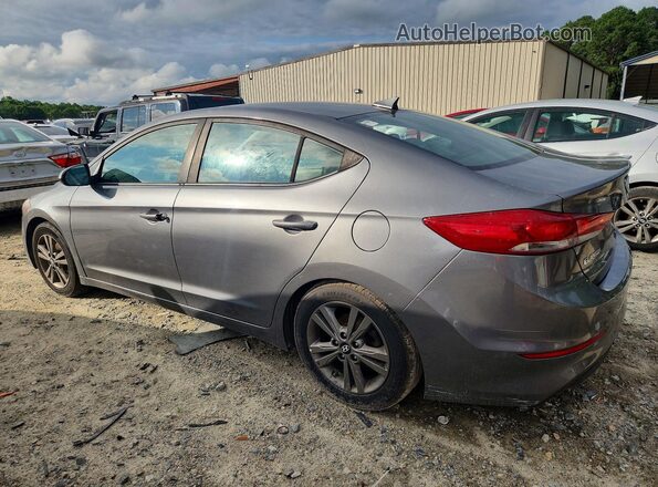 5NPD84LF5JH311719 2018 HYUNDAI ELANTRA Gray Rear left