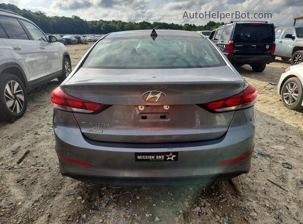 5NPD84LF5JH311719 2018 HYUNDAI ELANTRA Gray Rear view