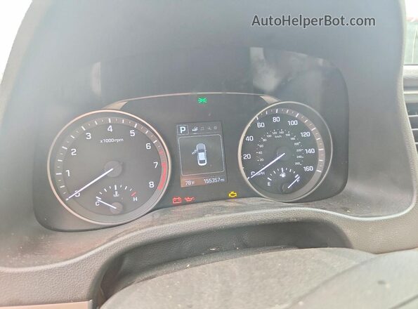 5NPD84LF5JH311719 2018 HYUNDAI ELANTRA Gray Instrument cluster view