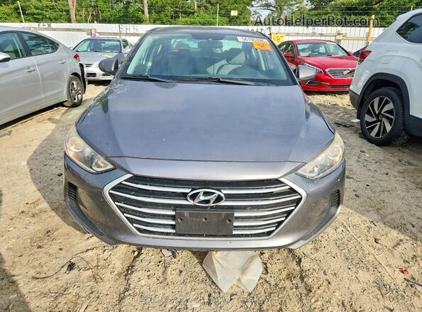 5NPD84LF5JH311719 2018 HYUNDAI ELANTRA Gray Front view