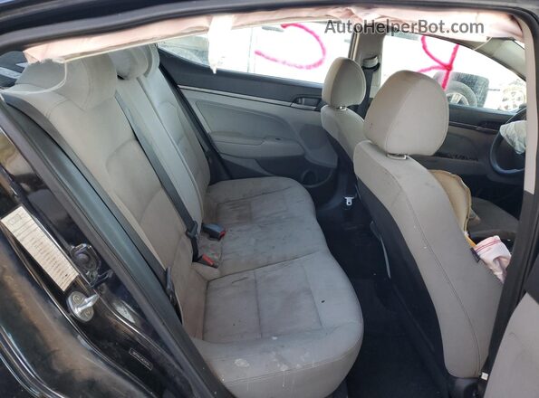 5NPD84LF5JH319724 2018 HYUNDAI ELANTRA Black Rear seats view