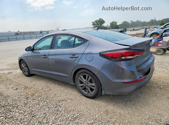 5NPD84LF5JH321814 2018 HYUNDAI ELANTRA Gray Задня ліва чверть
