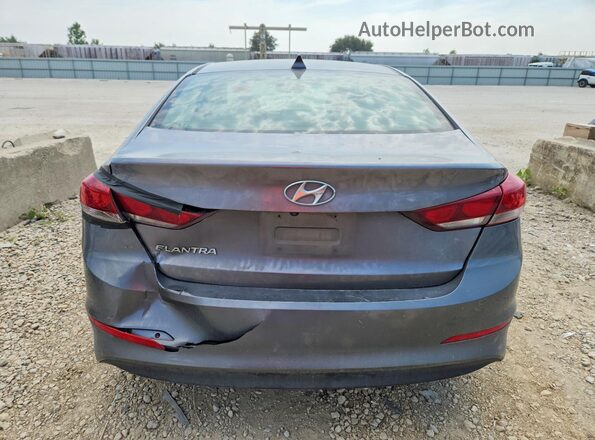 5NPD84LF5JH321814 2018 HYUNDAI ELANTRA Gray Вид ззаду