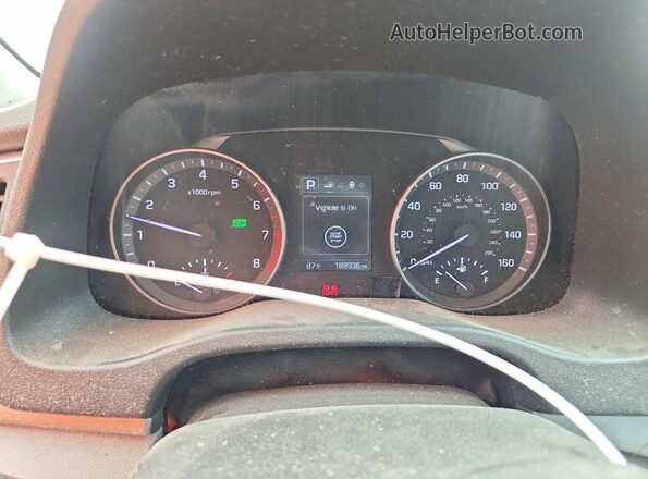 5NPD84LF5JH321814 2018 HYUNDAI ELANTRA Gray Вид щитка приладів