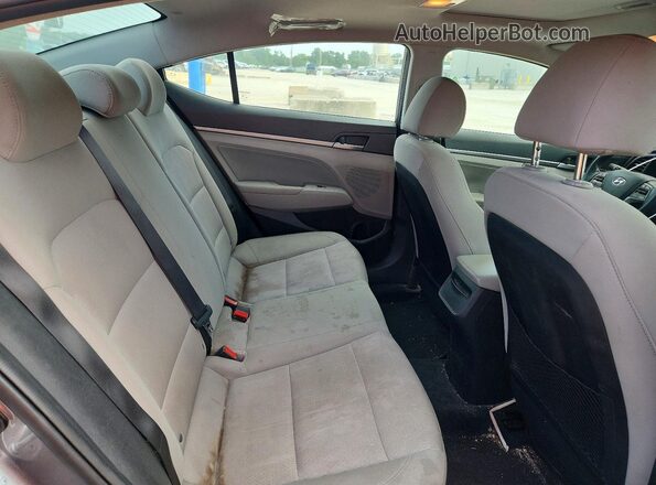5NPD84LF5JH321814 2018 HYUNDAI ELANTRA Gray Вид задніх сидінь