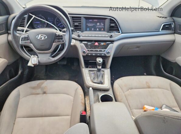 5NPD84LF5JH321814 2018 HYUNDAI ELANTRA Gray Вид панелі приладів
