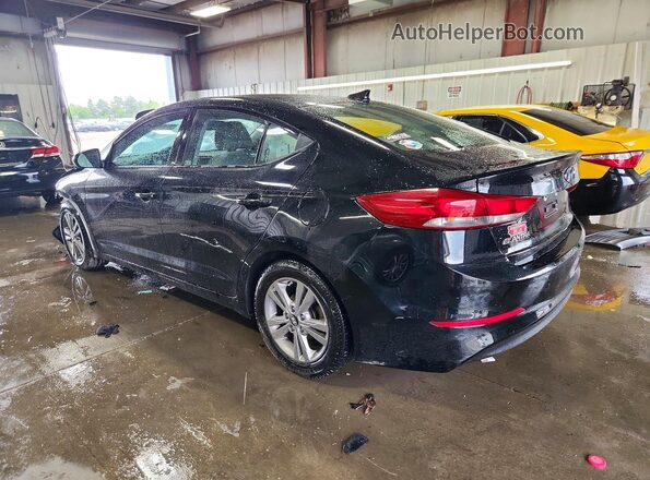 5NPD84LF5JH324261 2018 HYUNDAI ELANTRA Black Հետևի ձախ