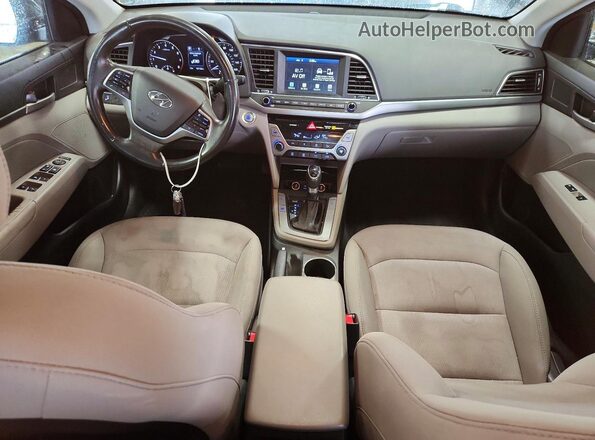 5NPD84LF5JH324261 2018 HYUNDAI ELANTRA Black Առջևի վահանակի տեսք