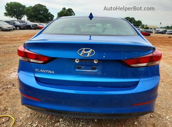 5NPD84LF5JH334272 2018 HYUNDAI ELANTRA Blue Widok z tyłu