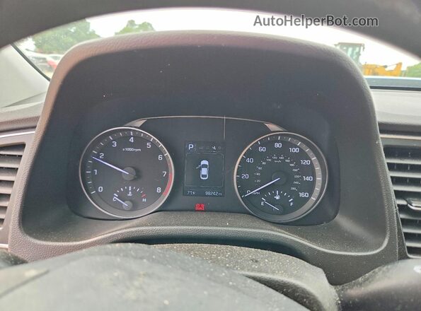 5NPD84LF5JH334272 2018 HYUNDAI ELANTRA Blue Widok zestawu wskaźników