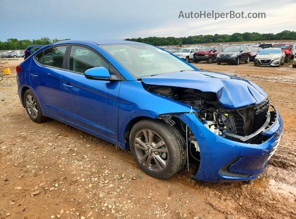5NPD84LF5JH334272 2018 HYUNDAI ELANTRA Blue Przód prawy