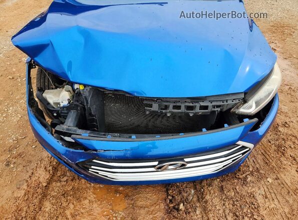 5NPD84LF5JH334272 2018 HYUNDAI ELANTRA Blue Widok wnętrza z tyłu