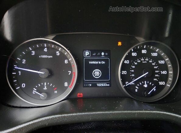 5NPD84LF5JH363707 2018 HYUNDAI ELANTRA Silver ხელსაწყოთა პანელის ხედი