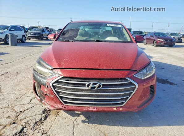 5NPD84LF5JH372729 2018 HYUNDAI ELANTRA Red Vista frontal