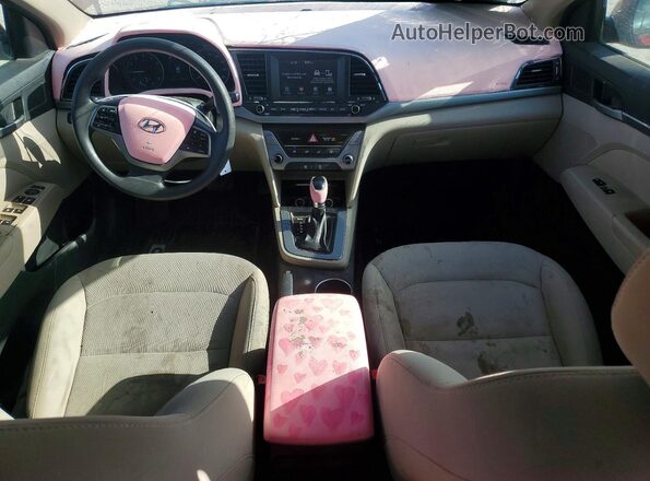 5NPD84LF5JH372729 2018 HYUNDAI ELANTRA Red Vista del salpicadero