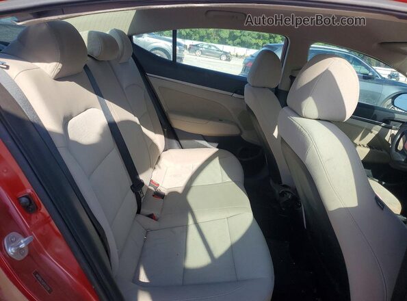 5NPD84LF5JH372729 2018 HYUNDAI ELANTRA Red Vista de los asientos traseros