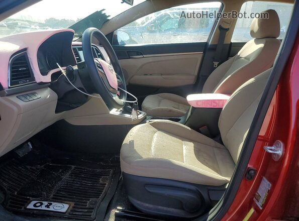 5NPD84LF5JH372729 2018 HYUNDAI ELANTRA Red Vista interior delantera