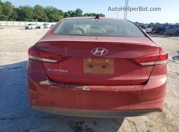 5NPD84LF5JH372729 2018 HYUNDAI ELANTRA Red Vista trasera