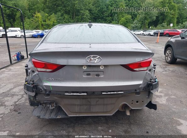 5NPD84LF5JH381401 2018 HYUNDAI ELANTRA Gray Widok z przodu