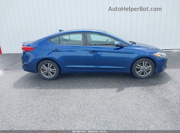 5NPD84LF5JH382421 2018 HYUNDAI ELANTRA Серый Вид задней части салона