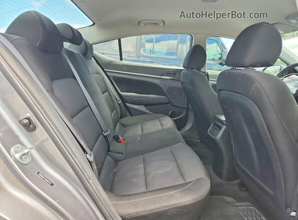 5NPD84LF5JH383343 2018 HYUNDAI ELANTRA Gray Հետևի նստատեղերի տեսք