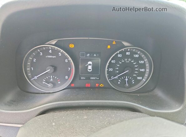 5NPD84LF5JH383343 2018 HYUNDAI ELANTRA Gray Սարքավորումների վահանակի տեսք