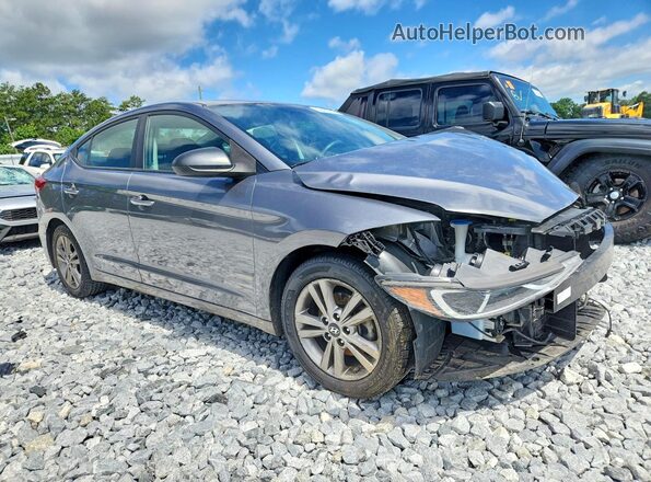 5NPD84LF5JH383343 2018 HYUNDAI ELANTRA Gray Առջևի աջ