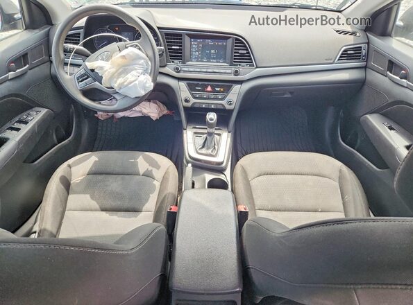 5NPD84LF5JH383343 2018 HYUNDAI ELANTRA Gray Առջևի վահանակի տեսք