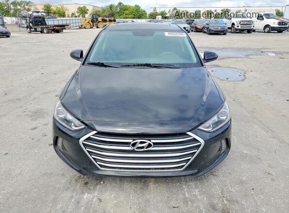 5NPD84LF5JH383598 2018 HYUNDAI ELANTRA Black წინა ხედი