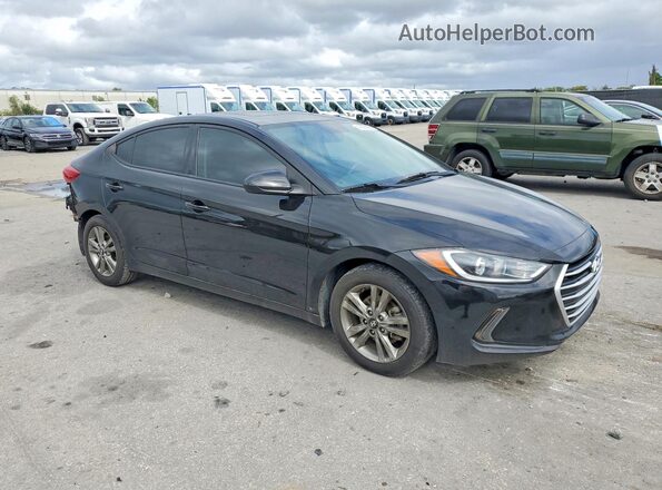 5NPD84LF5JH383598 2018 HYUNDAI ELANTRA Black წინა მარჯვენა