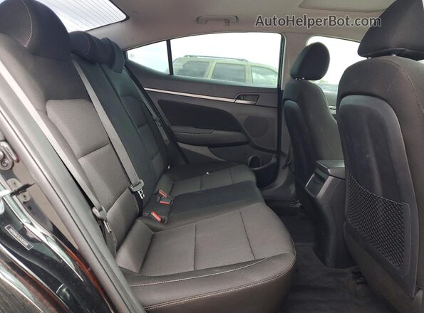 5NPD84LF5JH383598 2018 HYUNDAI ELANTRA Black უკანა სავარძლების ხედი