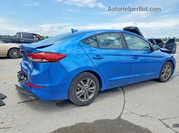 5NPD84LF5JH387716 2018 HYUNDAI ELANTRA Blue Rear right