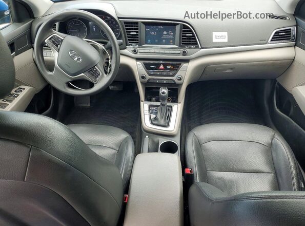 5NPD84LF5JH387716 2018 HYUNDAI ELANTRA Blue Dashboard view