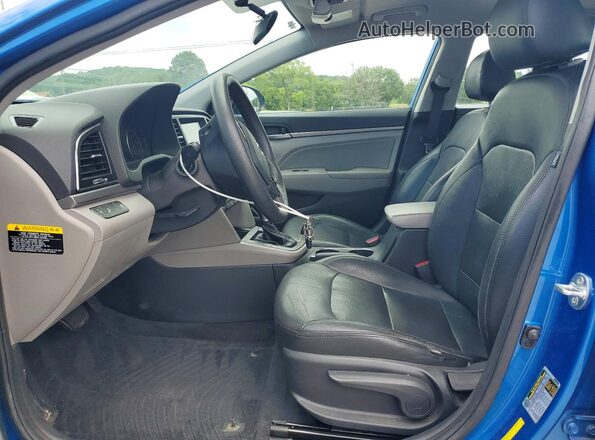 5NPD84LF5JH387716 2018 HYUNDAI ELANTRA Blue Front interior view