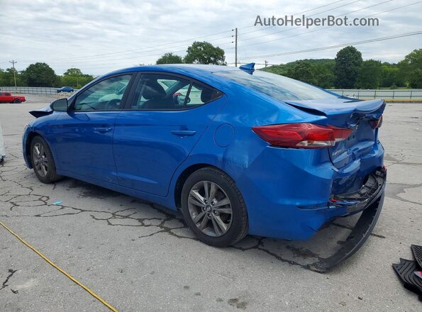 5NPD84LF5JH387716 2018 HYUNDAI ELANTRA Blue Rear left