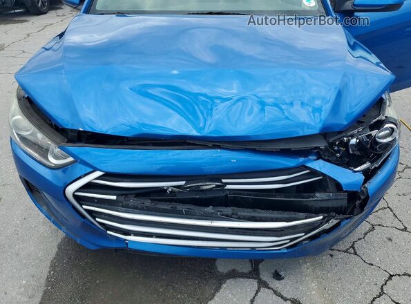 5NPD84LF5JH387716 2018 HYUNDAI ELANTRA Blue Rear interior view