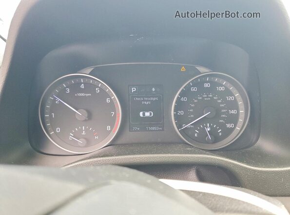 5NPD84LF5JH387716 2018 HYUNDAI ELANTRA Blue Instrument cluster view