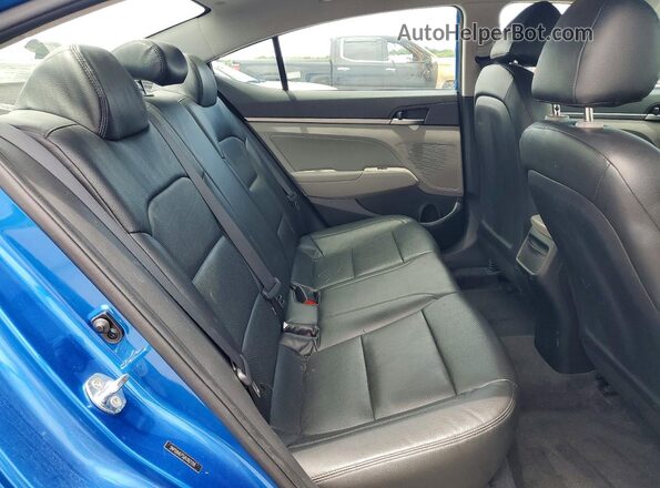 5NPD84LF5JH387716 2018 HYUNDAI ELANTRA Blue Rear seats view