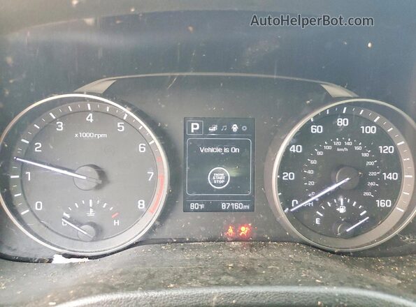 5NPD84LF5JH389238 2018 HYUNDAI ELANTRA Cream Vista del cuadro de instrumentos