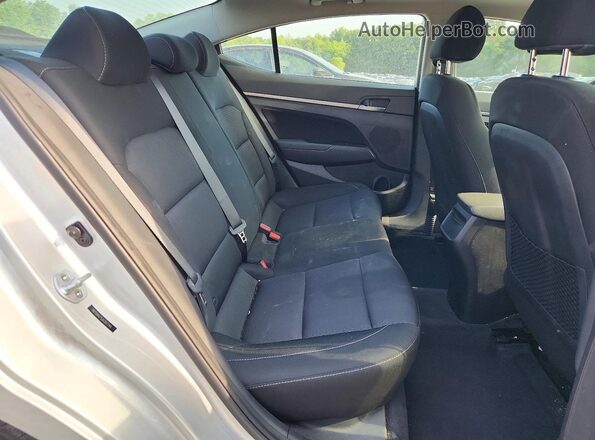 5NPD84LF5JH397744 2018 HYUNDAI ELANTRA Silver Rear seats view
