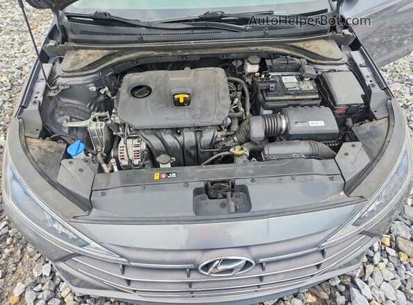 5NPD84LF5KH418366 2019 HYUNDAI ELANTRA Серый Вид задней части салона