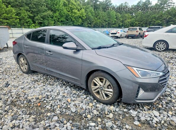 5NPD84LF5KH418366 2019 HYUNDAI ELANTRA Серый Передняя правая четверть