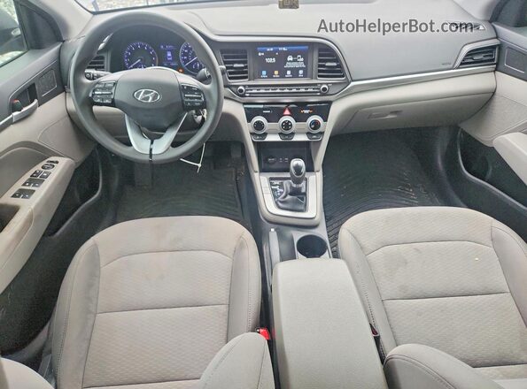 5NPD84LF5KH418366 2019 HYUNDAI ELANTRA Серый Вид панели приборов