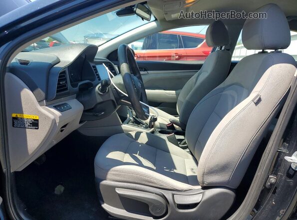 5NPD84LF5KH420859 2019 HYUNDAI ELANTRA Black წინა სალონის ხედი
